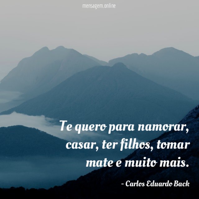 Te quero para namorar