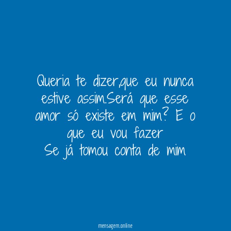 Queria te dizer
