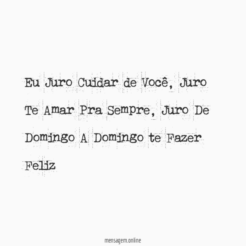 Eu Juro Cuidar de Você