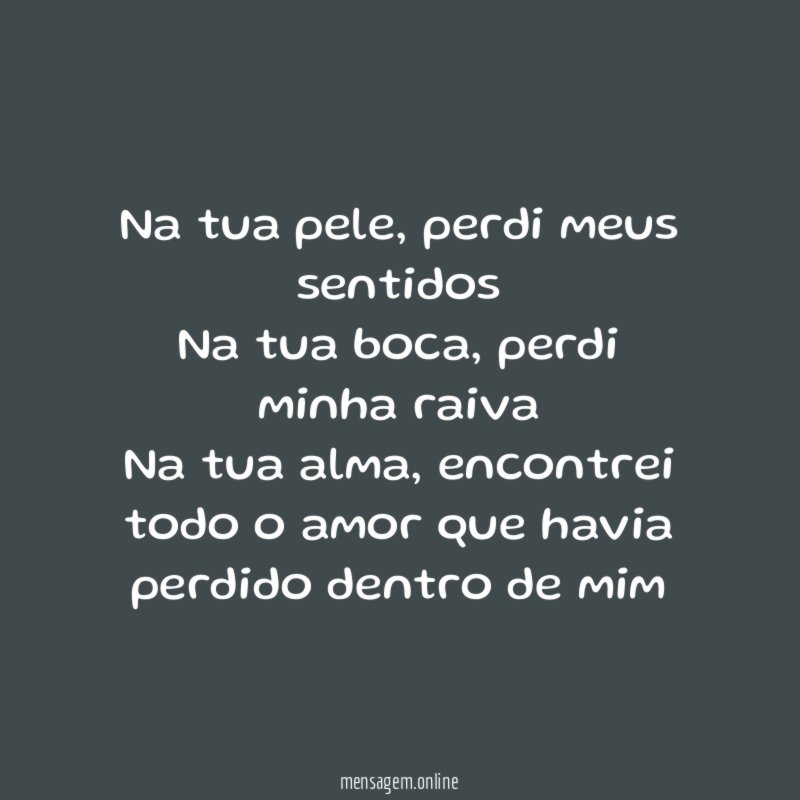 Na tua pele