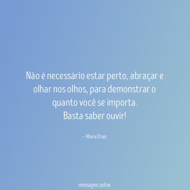 Não é necessário estar perto