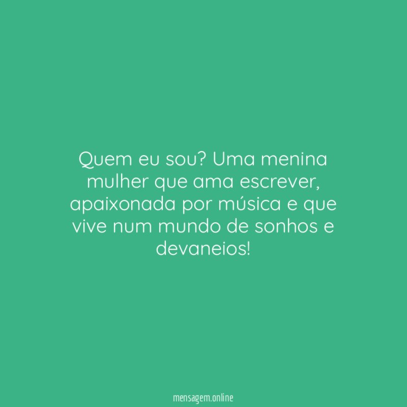 Quem eu sou