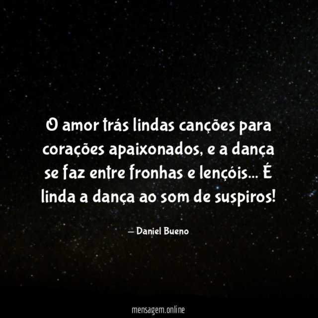 O amor trás lindas canções para corações apaixonados