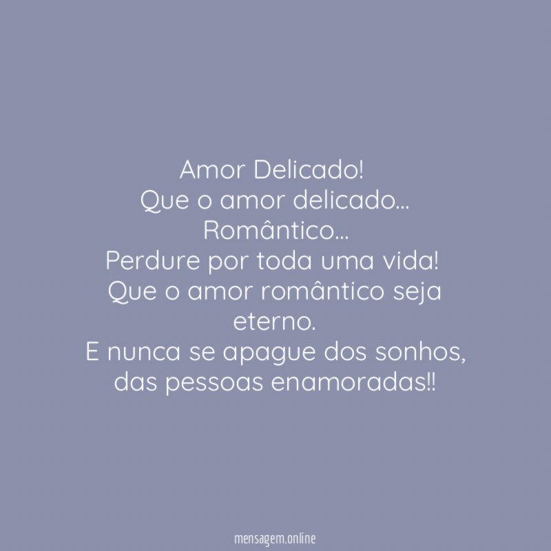 Amor Delicado!