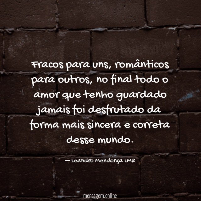 Fracos para uns