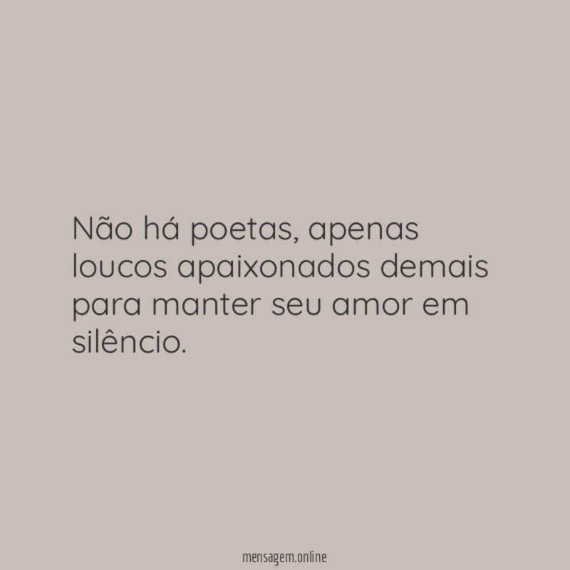 Não há poetas