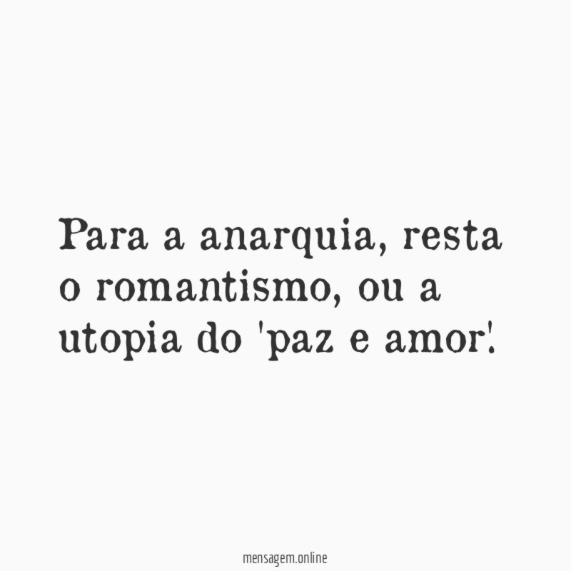 Para a anarquia