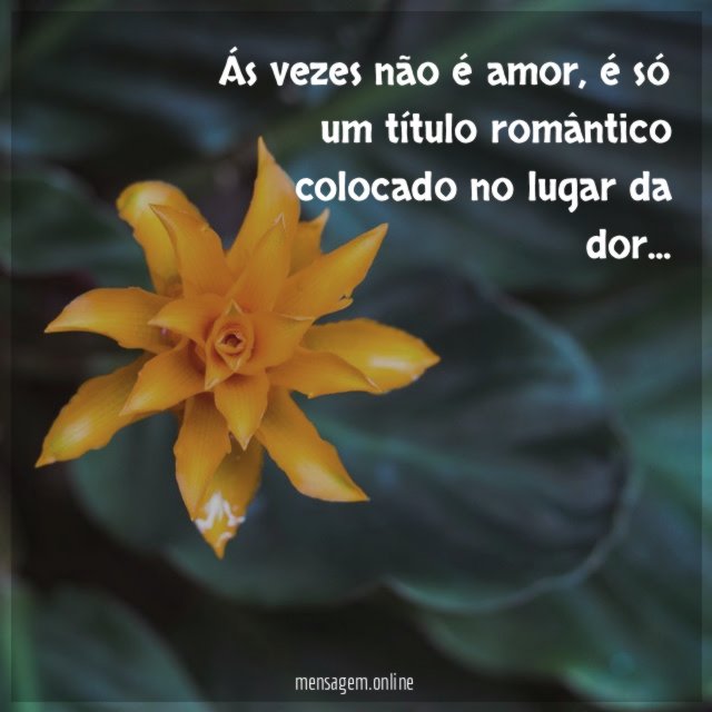 Ás vezes não é amor
