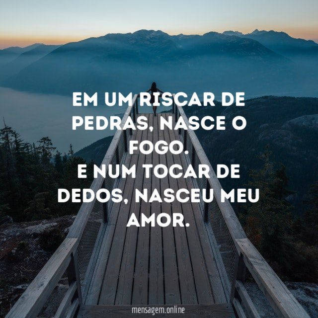 Em um riscar de pedras