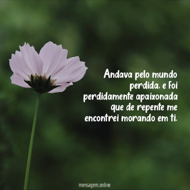 Andava pelo mundo perdida