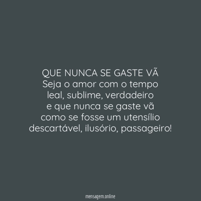 QUE NUNCA SE GASTE VÃ