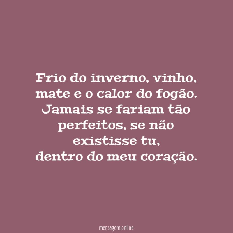 Frio do inverno