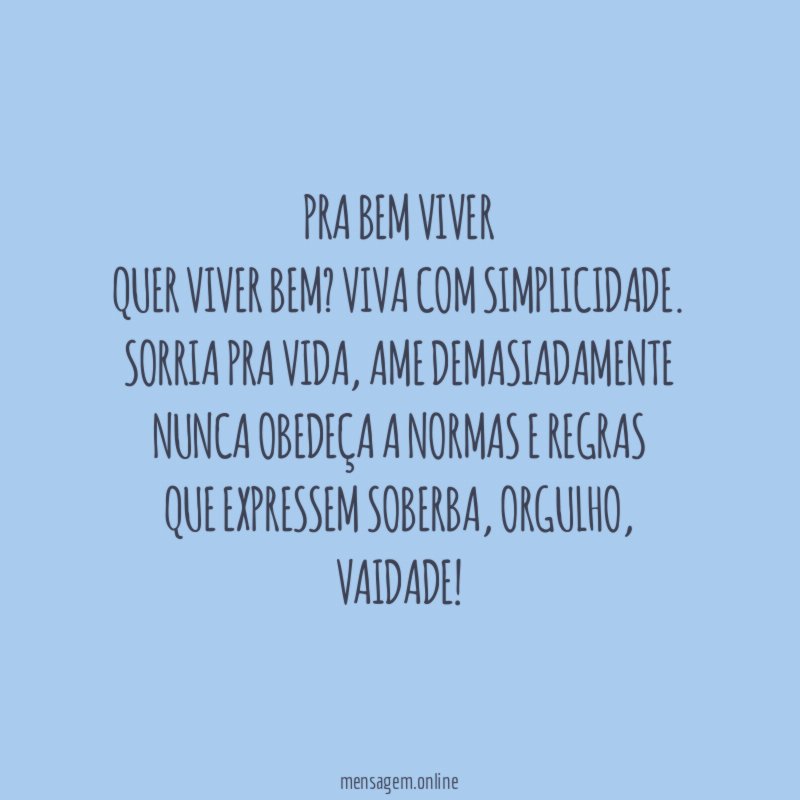 PRA BEM VIVER