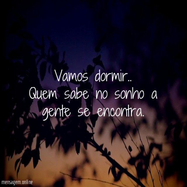Vamos dormir