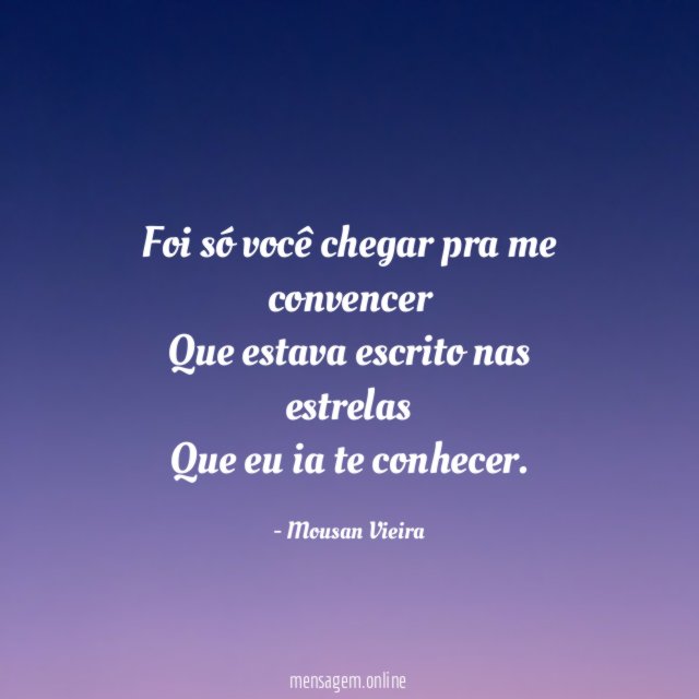 Foi só você chegar pra me convencer Que estava