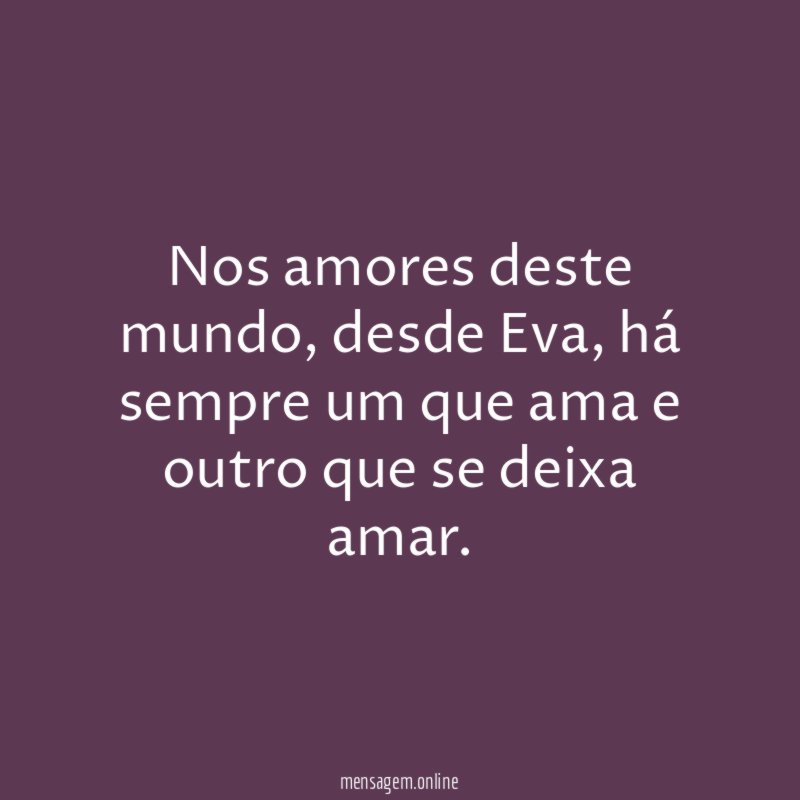 Nos amores deste mundo