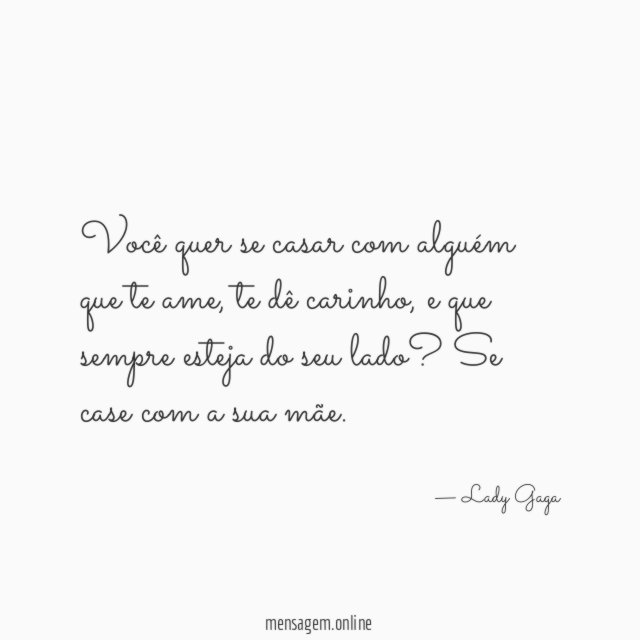 Você quer se casar com alguém que te ame