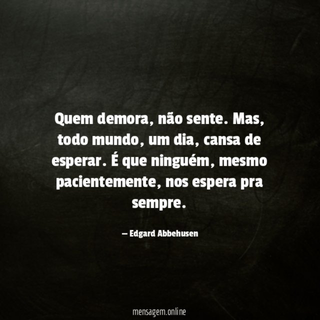 Quem demora