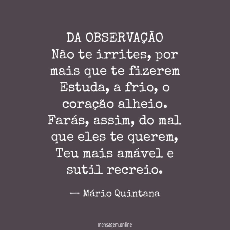 DA OBSERVAÇÃO