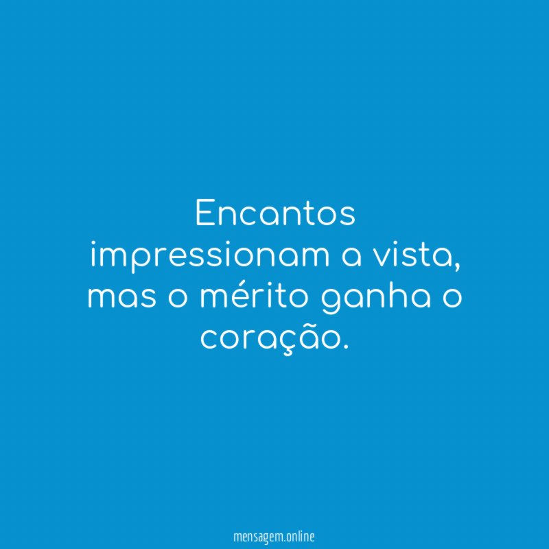 Encantos impressionam a vista