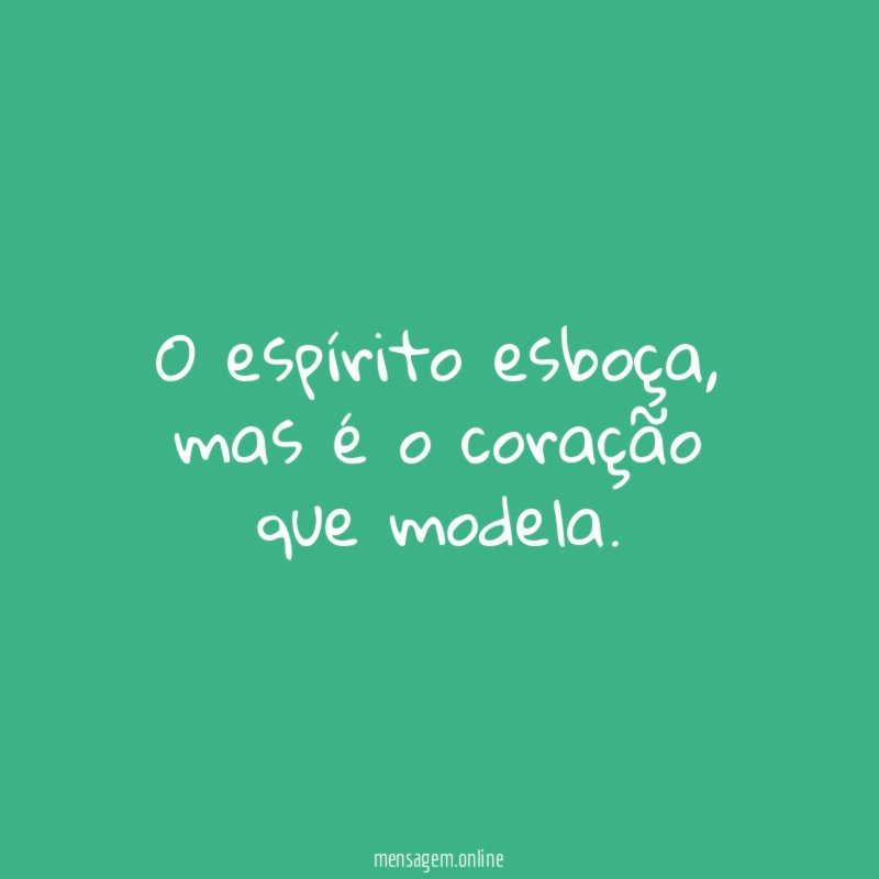 O espírito esboça