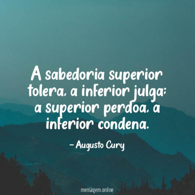 A sabedoria superior tolera