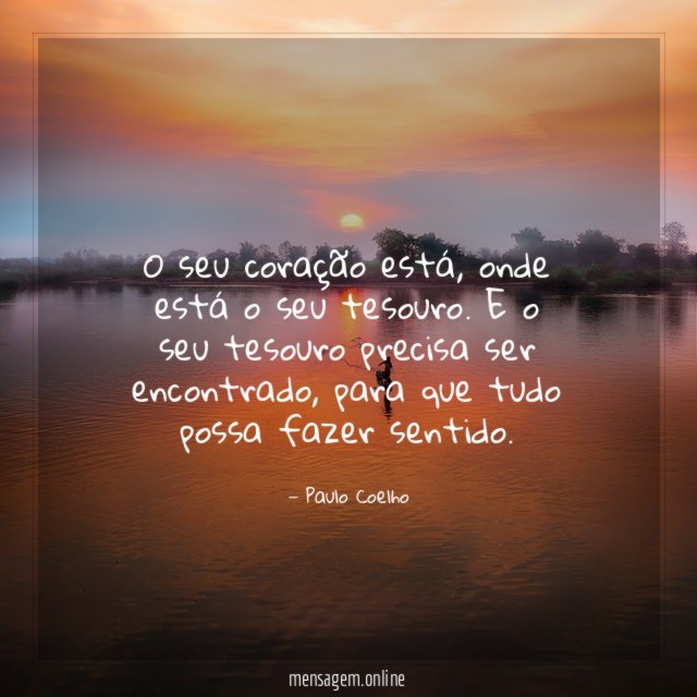O seu coração está
