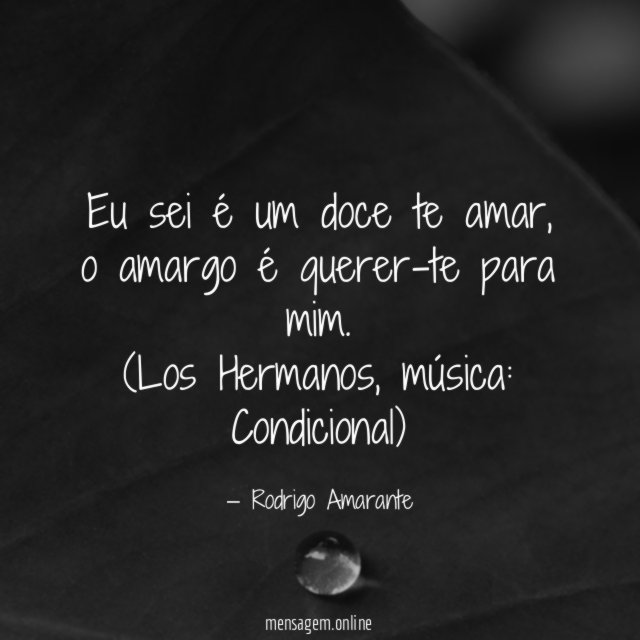 Eu sei é um doce te amar
