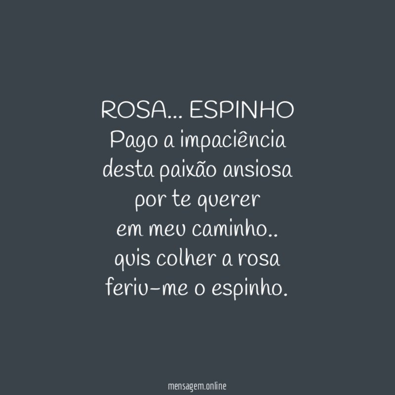 ROSA… ESPINHO