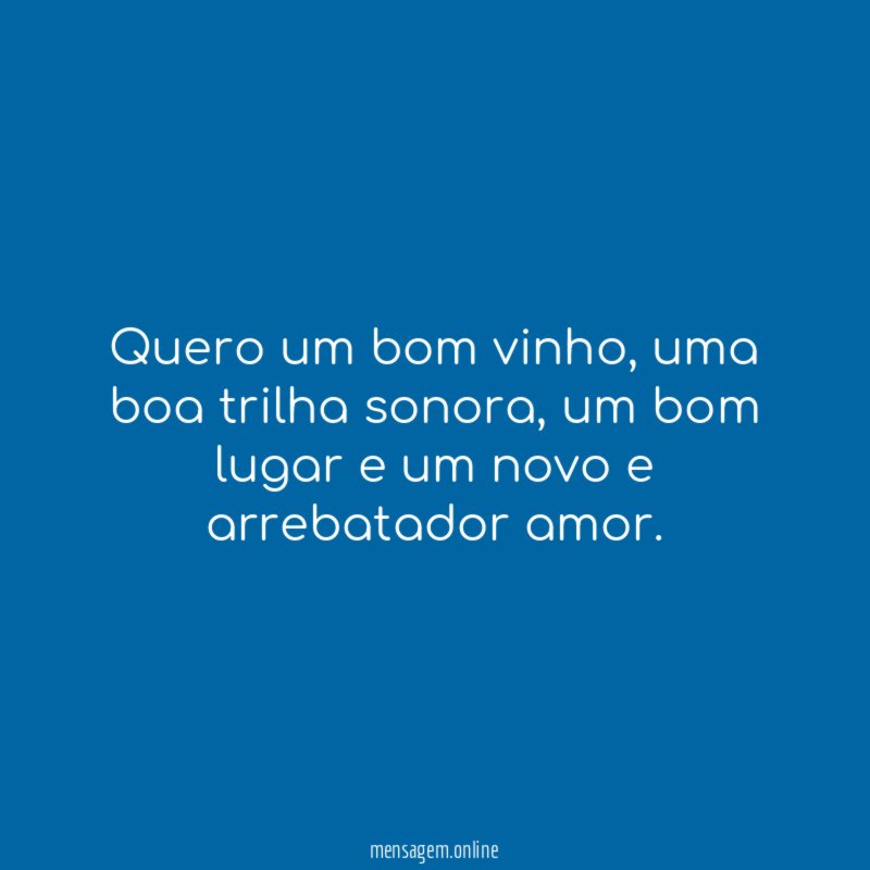 Quero um bom vinho