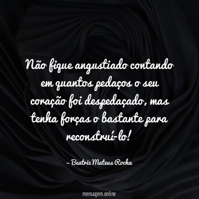 Não fique angustiado contando em quantos pedaços