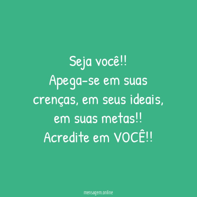 Seja você