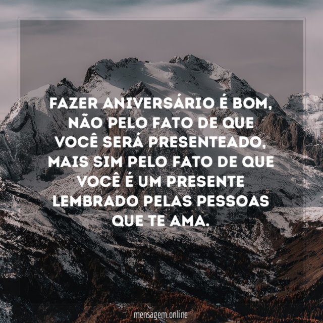 Fazer aniversário é bom