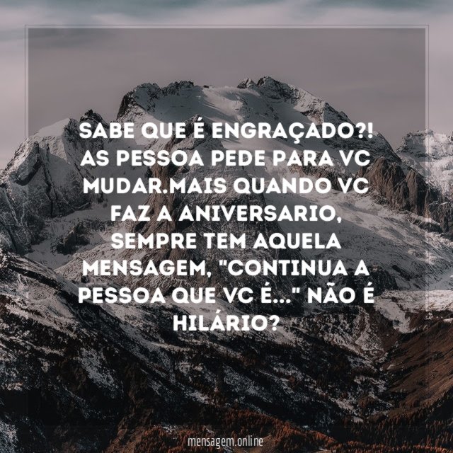 Sabe que é engraçado