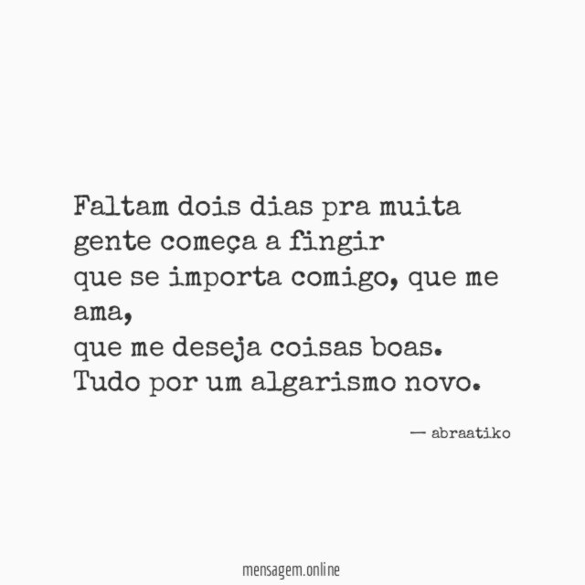 Faltam dois dias pra muita gente começa a