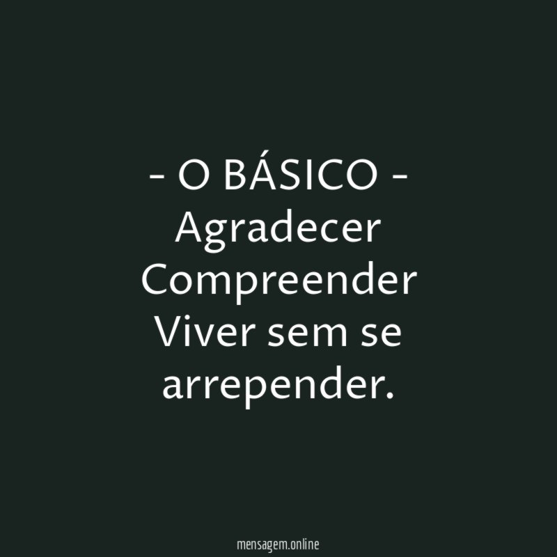 - O BÁSICO -