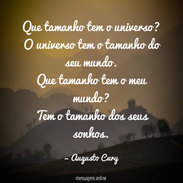Que tamanho tem o universo