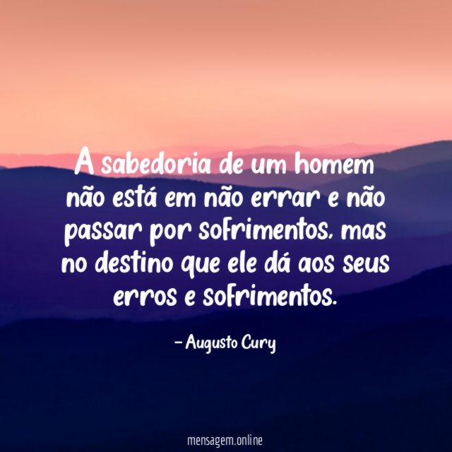 A sabedoria de um homem não está em