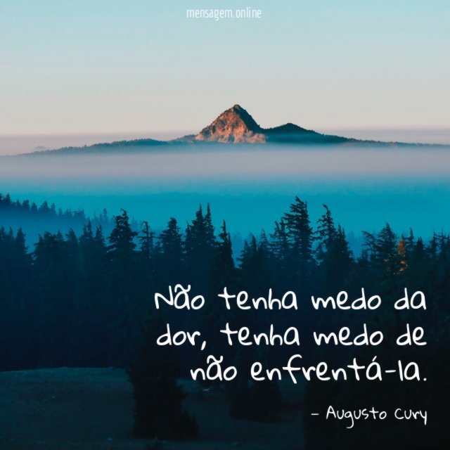 Não tenha medo da dor