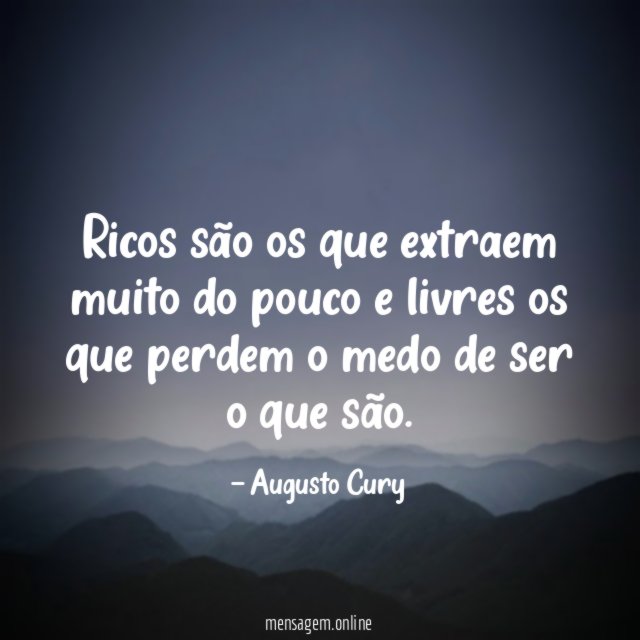 Ricos são os que extraem muito do pouco