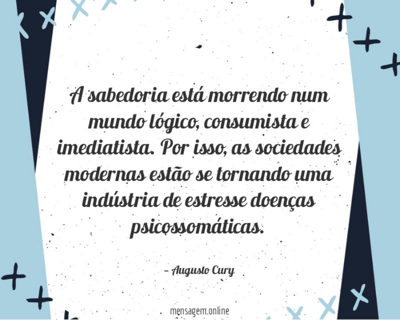 A sabedoria está morrendo num mundo lógico