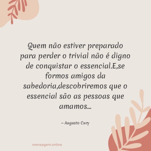 Quem não estiver preparado para perder o trivial