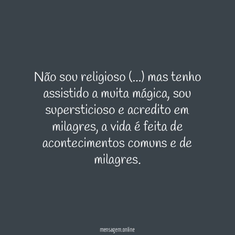 Não sou religioso (