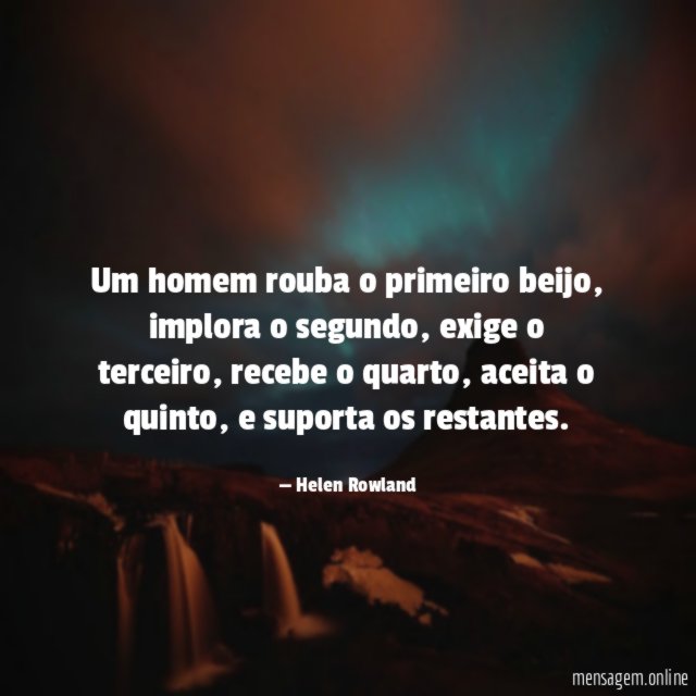 Um homem rouba o primeiro beijo