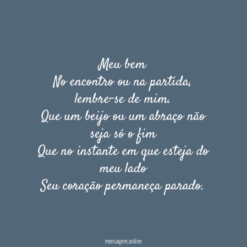 Meu bem