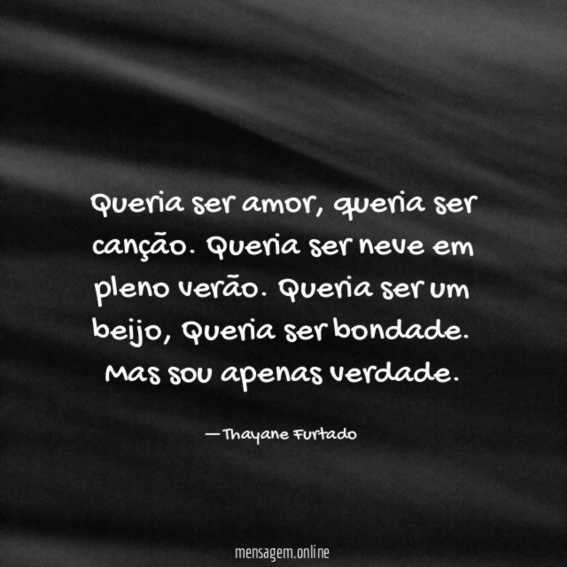 Queria ser amor