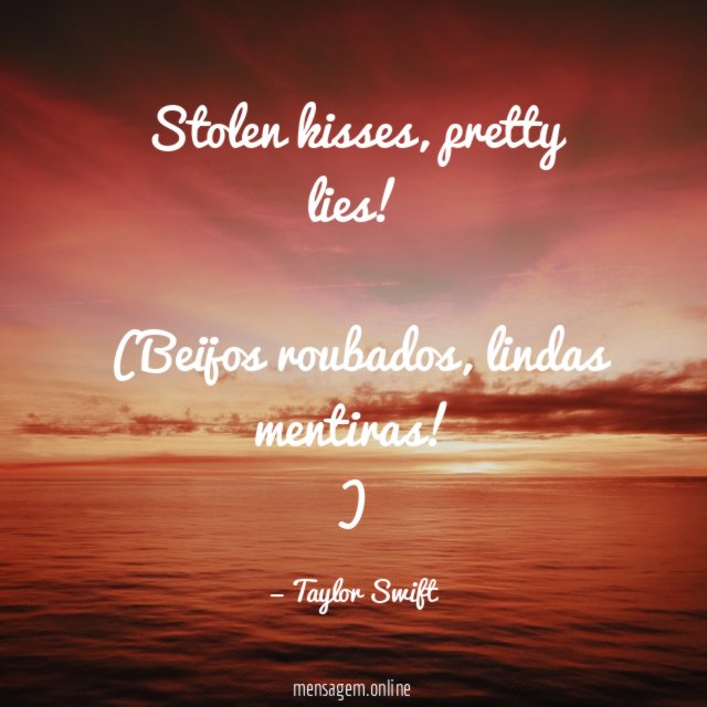 Stolen kisses