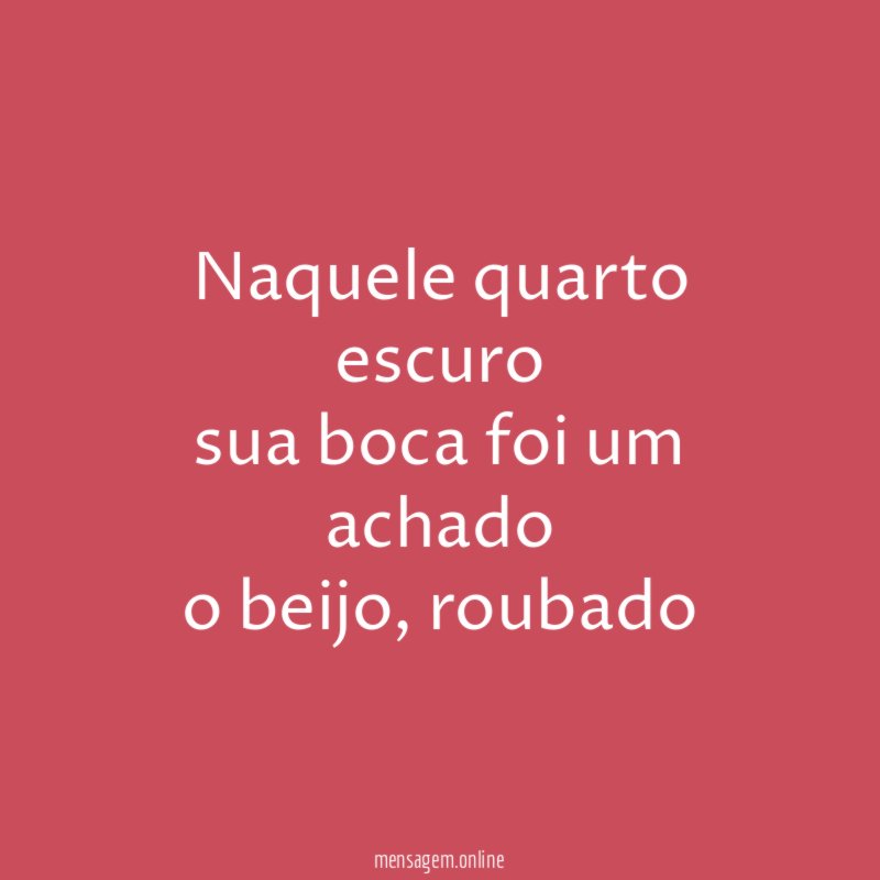 Naquele quarto escuro