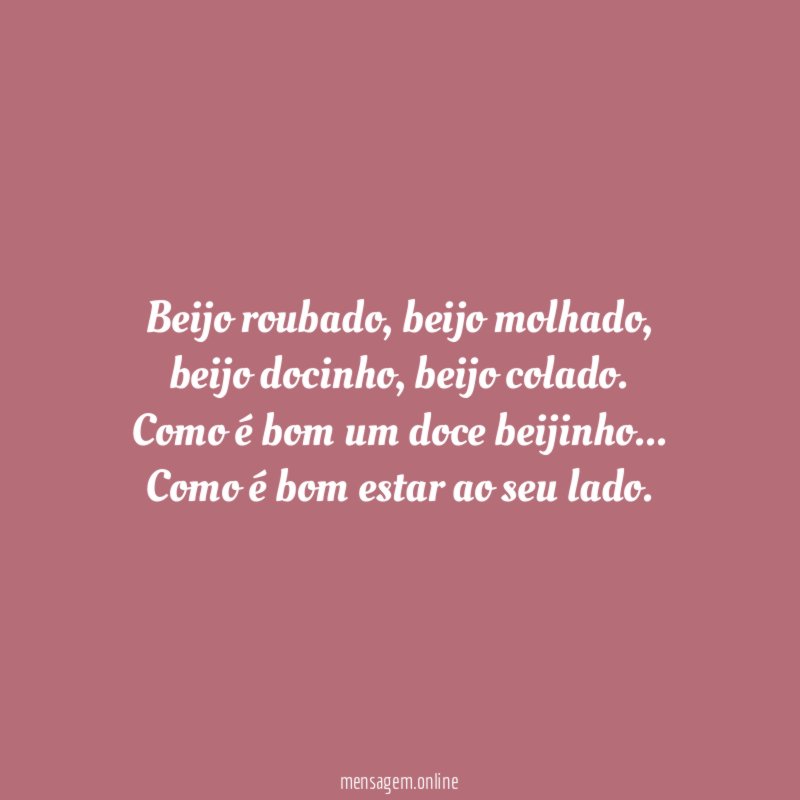 Beijo roubado