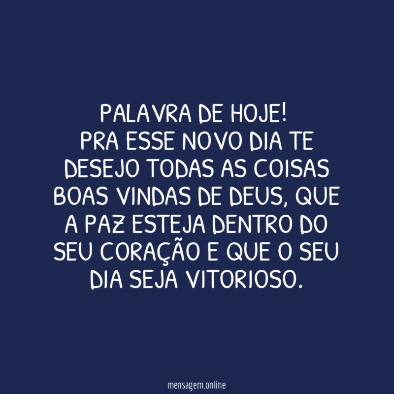 Palavra de Hoje